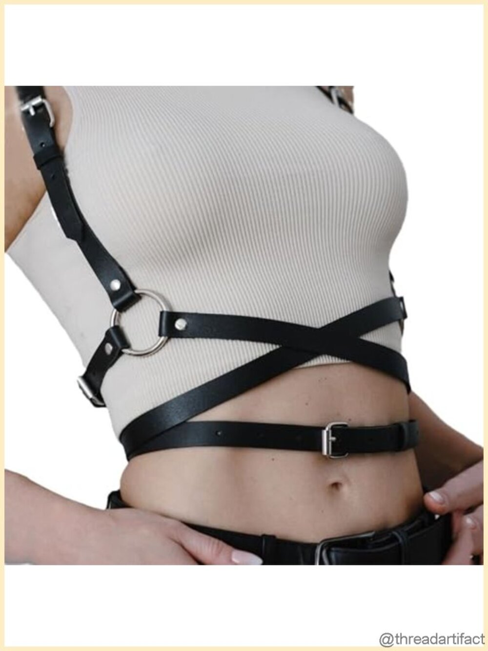 PU Leather Lace-Up Corset Belt Renaissance Gothic Steampunk Waist Belt Dress